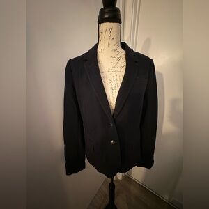 Banana Republic navy blue Classic Tweed Blazer